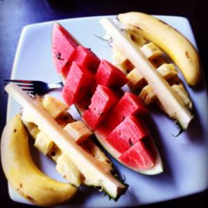 Banane, Wassermelone, Ananas